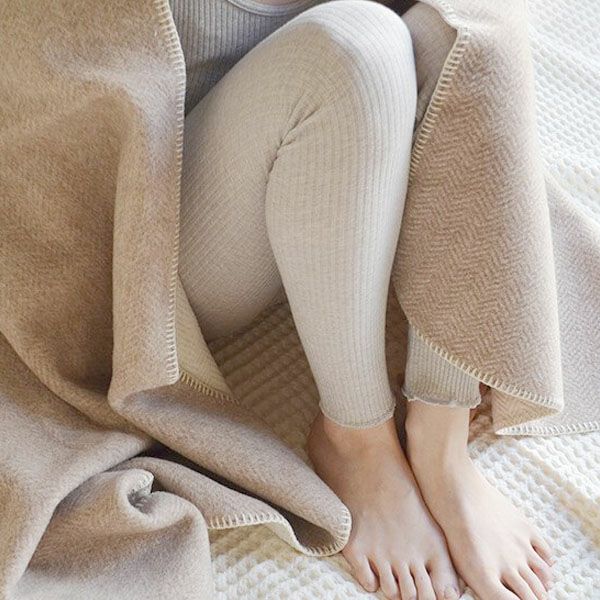 オーガニックコットン リブロングパンツ