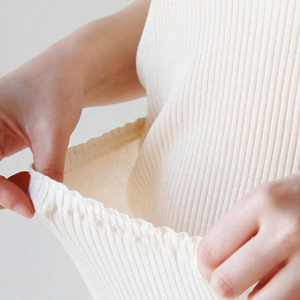 オーガニックコットン リブロングパンツ