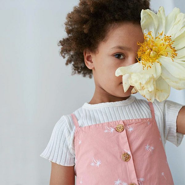 オーガニックコットン キッズリブレタスエッジTシャツ(半袖)