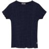 オーガニックコットン キッズリブレタスエッジTシャツ(半袖)