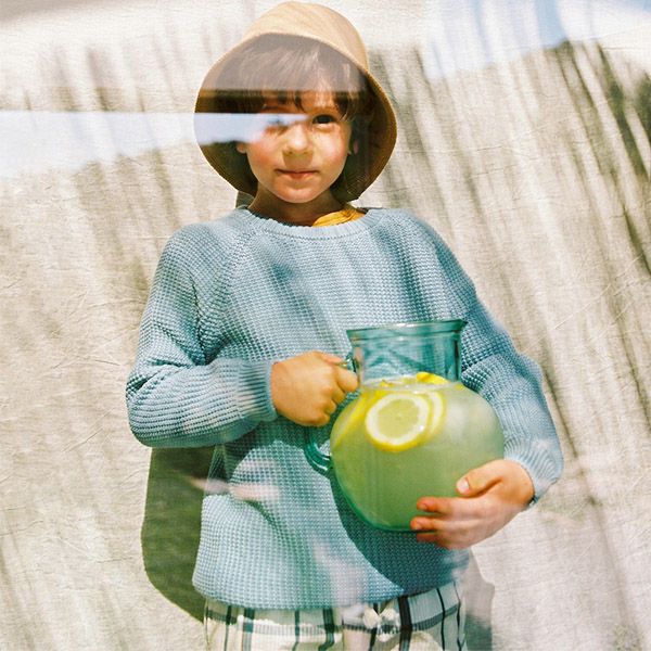 オーガニックコットン キッズシアサッカーショートパンツ