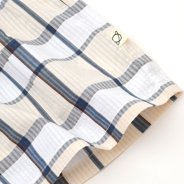 オーガニックコットン キッズシアサッカーショートパンツ