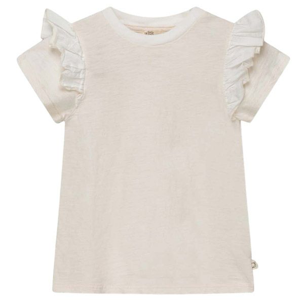 オーガニックコットン キッズスラブラッフルTシャツ(半袖)