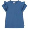 オーガニックコットン キッズスラブラッフルTシャツ(半袖)