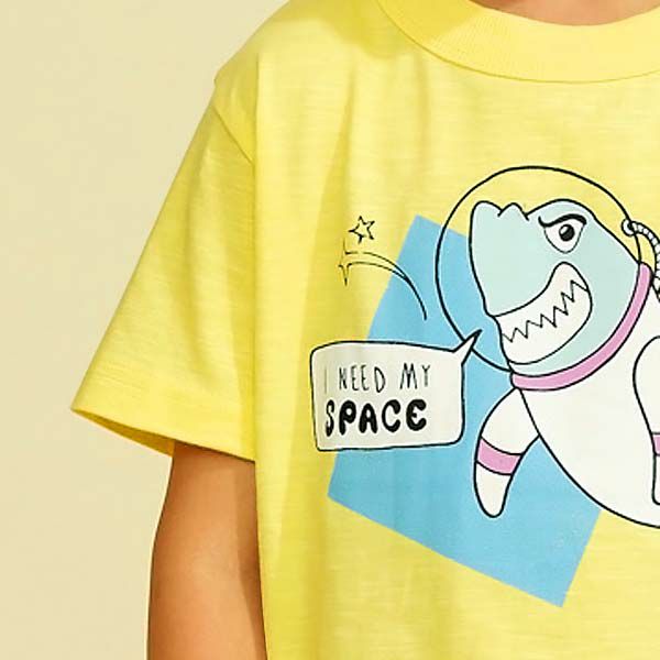 オーガニックコットン キッズ TシャツAstroShark