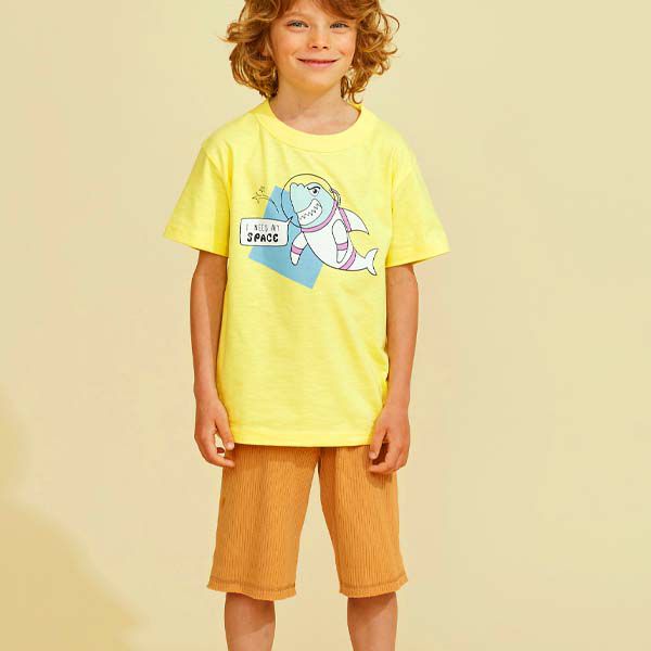 オーガニックコットン キッズ TシャツAstroShark