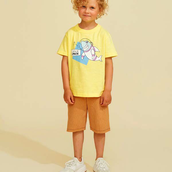 オーガニックコットン キッズ TシャツAstroShark