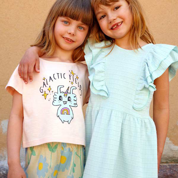 オーガニックコットン キッズ TシャツRainbowRider