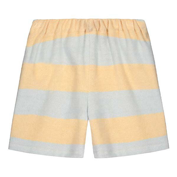 オーガニックコットン キッズ テリーストライプハーフパンツ