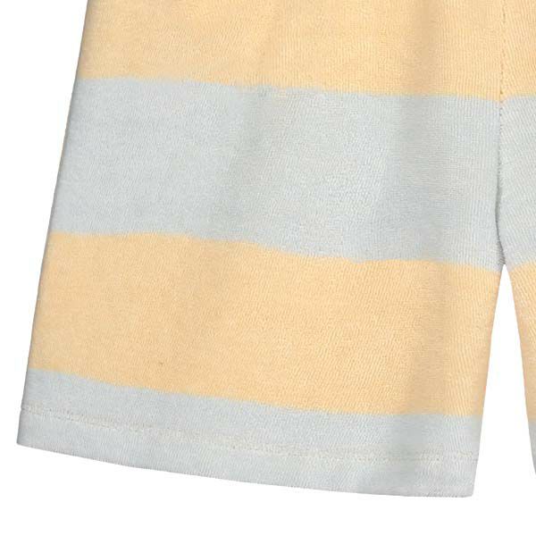 オーガニックコットン キッズ テリーストライプハーフパンツ