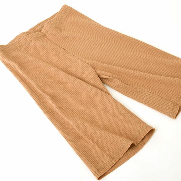オーガニックコットン キッズ リブハーフパンツ
