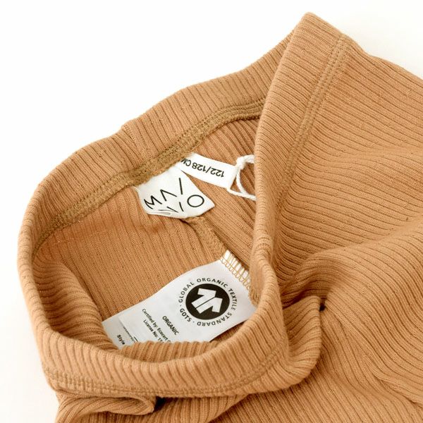 オーガニックコットン キッズ リブハーフパンツ