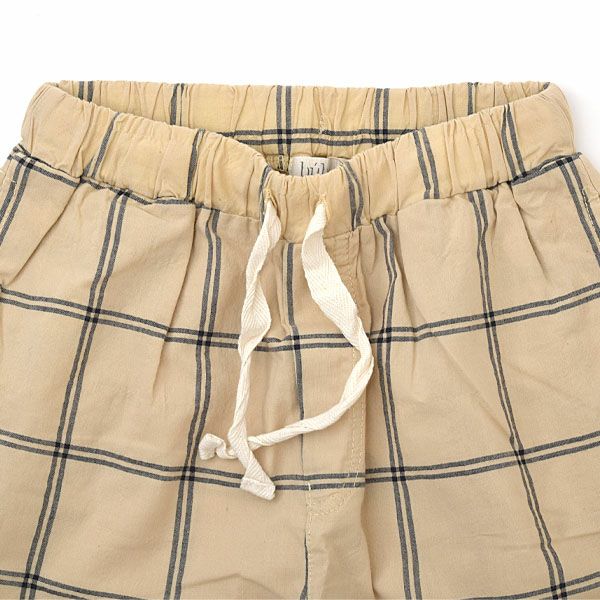 オーガニックコットン キッズ チェックパンツ