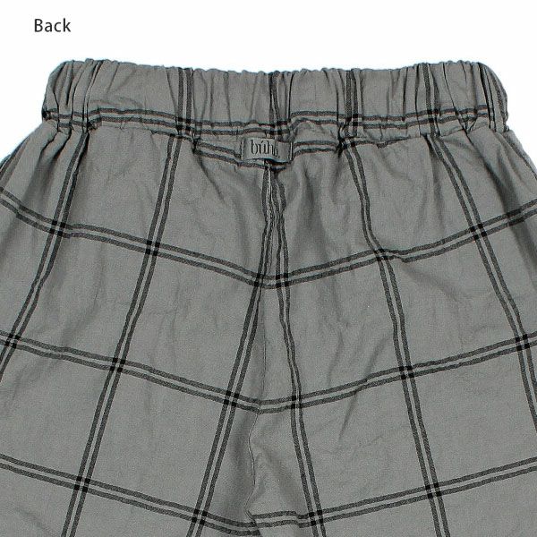 オーガニックコットン キッズ チェックパンツ