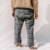 オーガニックコットン キッズ チェックパンツ