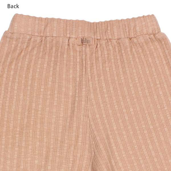 オーガニックコットン キッズ リブワイドパンツ