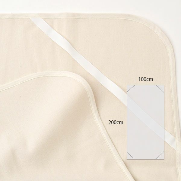 オーガニックコットン 防水シート(四隅ゴム付き)