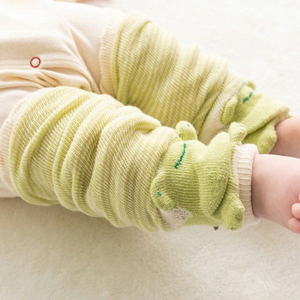 オーガニックコットン アニマルレッグウォーマー