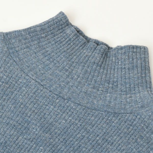 オーガニックコットン リブタートルネックＮ