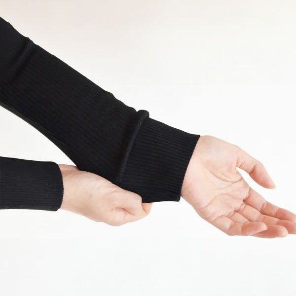 オーガニックコットン リブタートルネックＮ