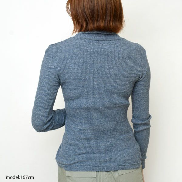 オーガニックコットン リブタートルネックＮ