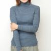 オーガニックコットン リブタートルネックＮ
