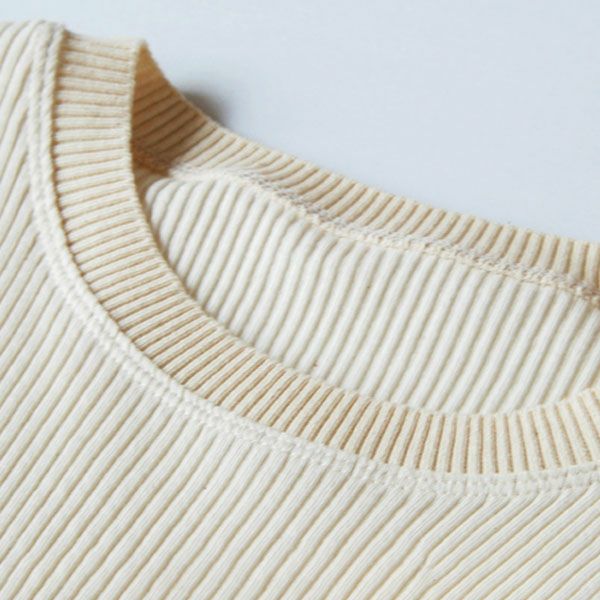 オーガニックコットン リブクルーネックＮ