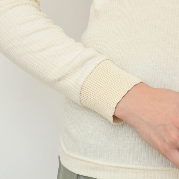 オーガニックコットン リブクルーネックＮ