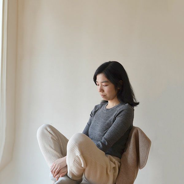 オーガニックコットン リブクルーネックＮ