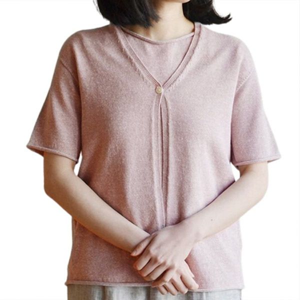 オーガニックコットン＆ヘンプ カーディガン(半袖)