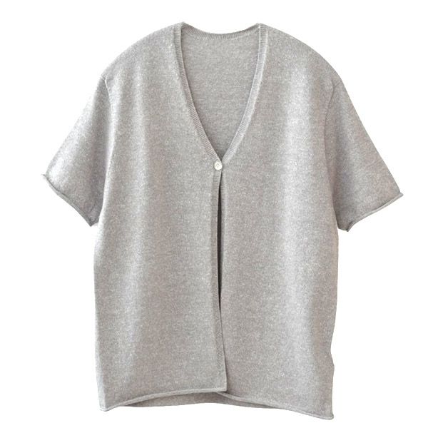 オーガニックコットン＆ヘンプ カーディガン(半袖)