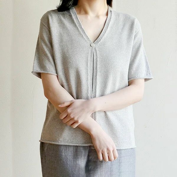 オーガニックコットン＆ヘンプ カーディガン(半袖)