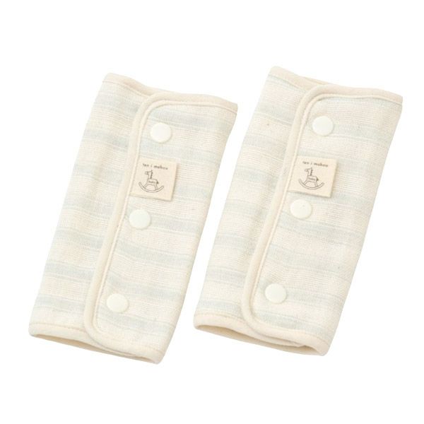 オーガニックコットン ベビースラブガーゼ 抱っこ紐肩ベルトカバー