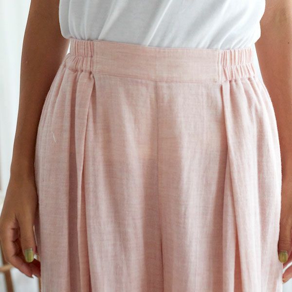 オーガニックコットン ローズマリーガーゼキュロット