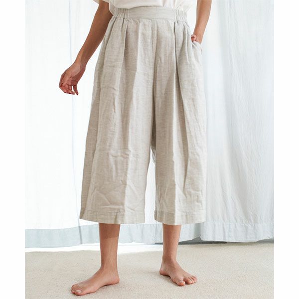 オーガニックコットン ローズマリーガーゼキュロット