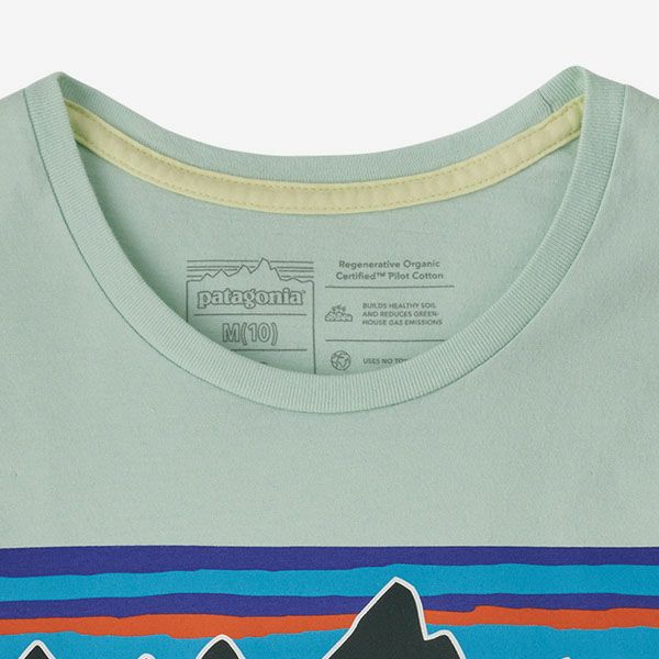 オーガニックコットン ガールズ・リジェネラティブ・サーティファイド・P-6ロゴ・Tシャツ