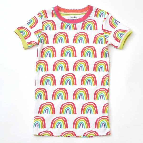 オーガニックコットン キッズ パジャマ（半袖）PrettyRainbows