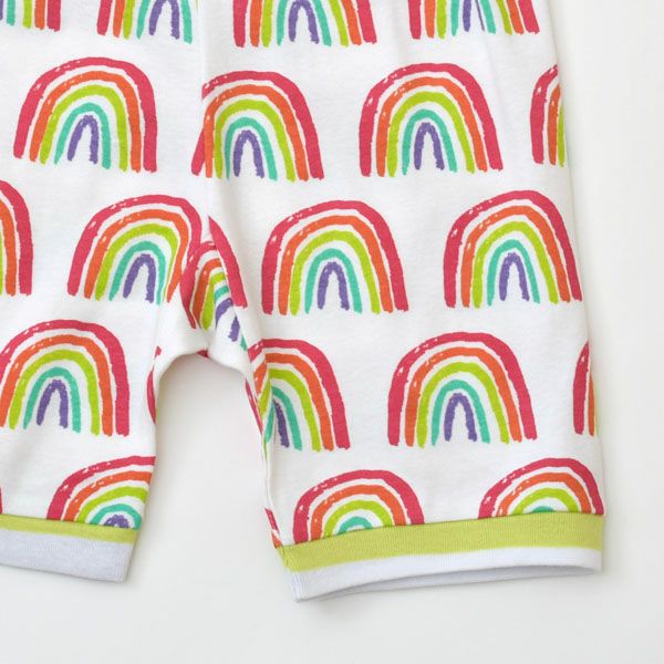 オーガニックコットン キッズ パジャマ（半袖）PrettyRainbows