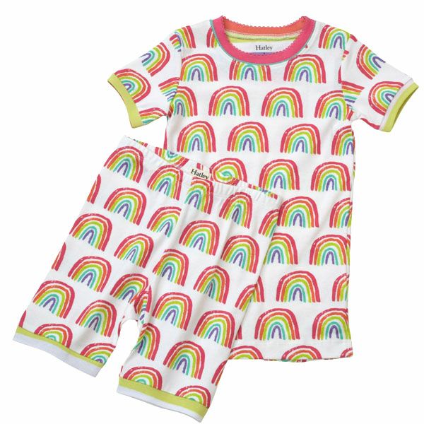 オーガニックコットン キッズ パジャマ（半袖）PrettyRainbows