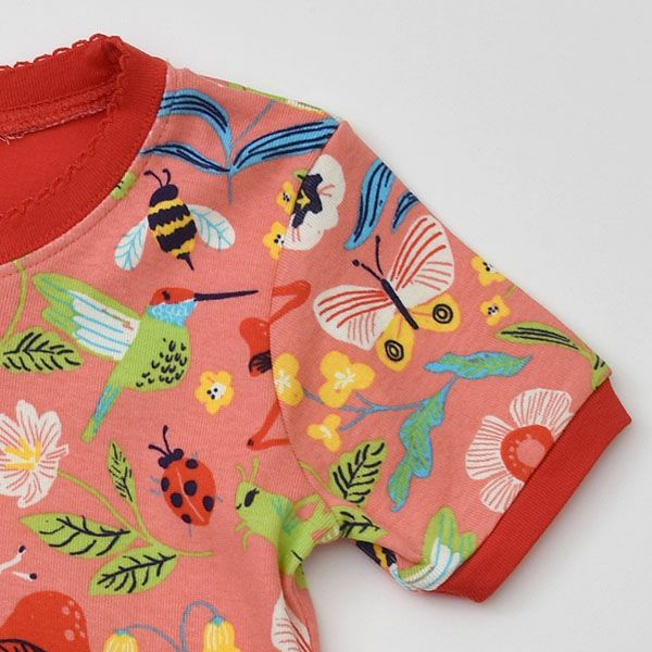 オーガニックコットン キッズ パジャマ（半袖）EnchantedGarden