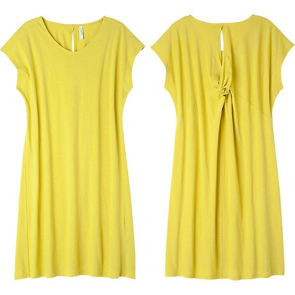 【SALE／10%OFF】オーガニックコットン バックツイストドレス