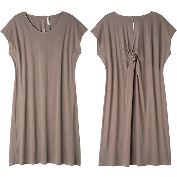 【SALE／10%OFF】オーガニックコットン バックツイストドレス