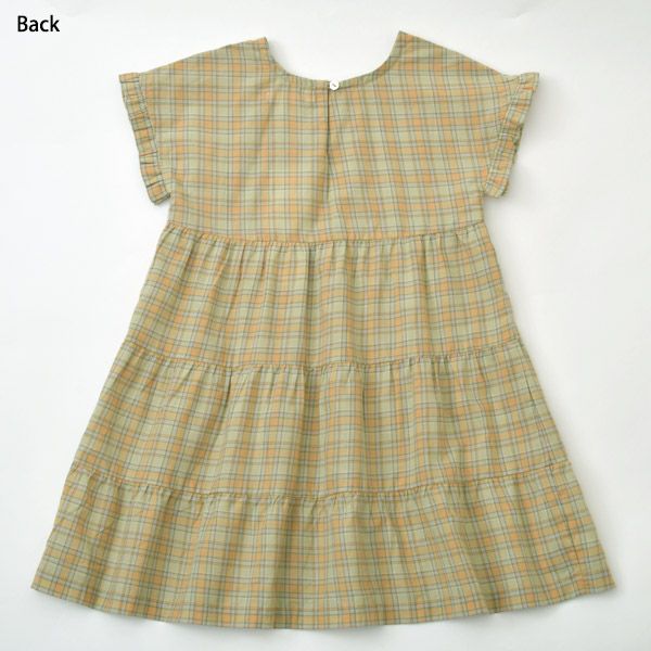 オーガニックコットン キッズ フレアドレス(半袖)