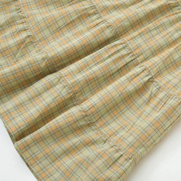 オーガニックコットン キッズ フレアドレス(半袖)