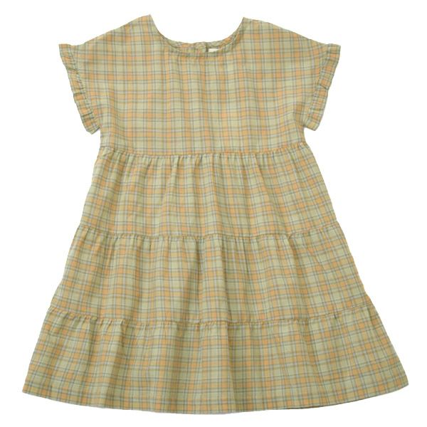 オーガニックコットン キッズ フレアドレス(半袖)