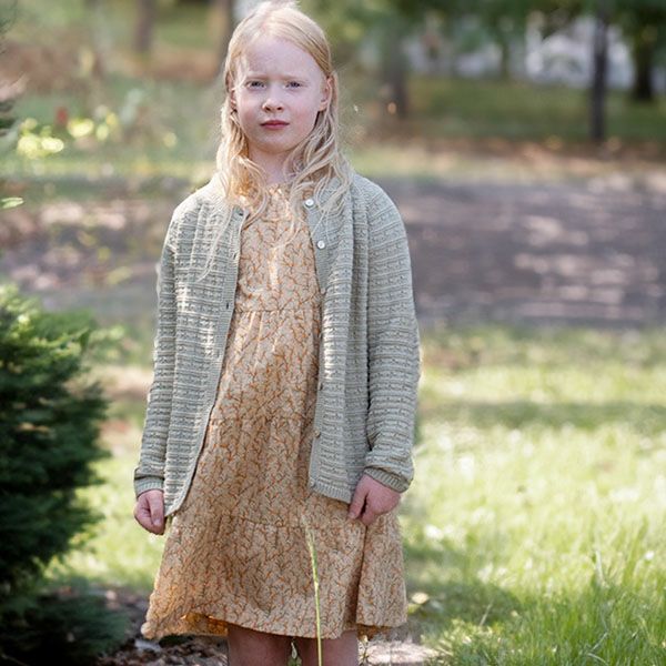 オーガニックコットン キッズ フレアドレス(半袖)