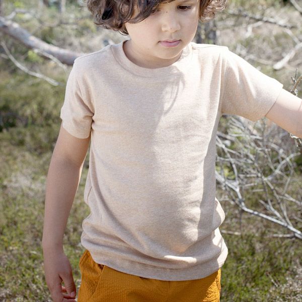 オーガニックコットン キッズ フライスTシャツ (半袖)