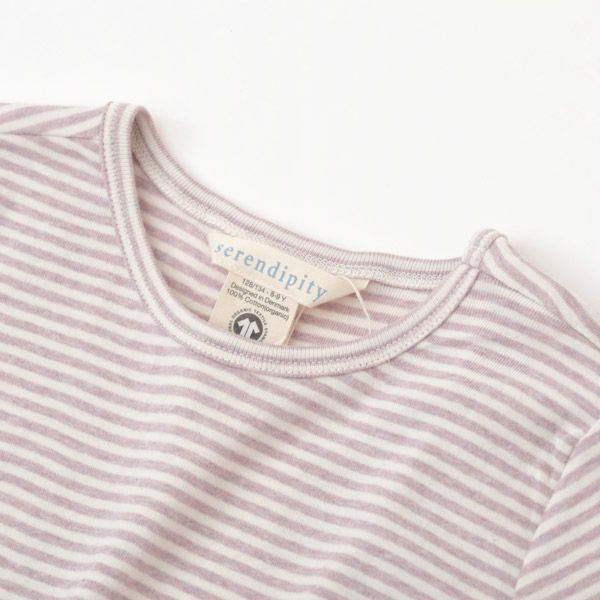 オーガニックコットン キッズ フライスTシャツStripe (半袖)
