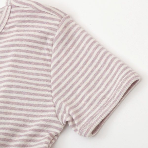 オーガニックコットン キッズ フライスTシャツStripe (半袖)