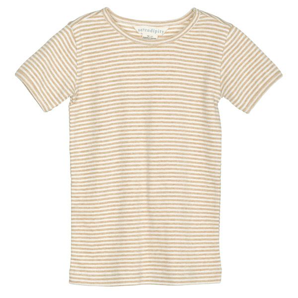 オーガニックコットン キッズ フライスTシャツStripe (半袖)